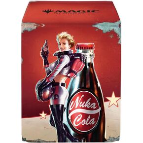 Ultra Pro - Fallout Alcove Flip Deck Box - Nuka Cola Pinup - for Magic: The Gathering, Trading Gaming card merchandise storage protection Deck box collection organizer accessories