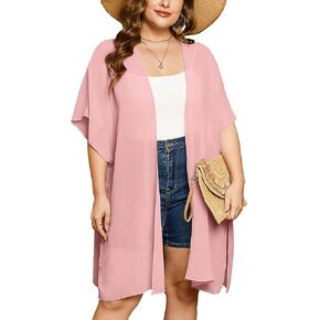 Plus Size Cardigan for Women Draped Open-Front Lightweight Casual Soft Drape Summer Fall Winter Kimonos Cardigans