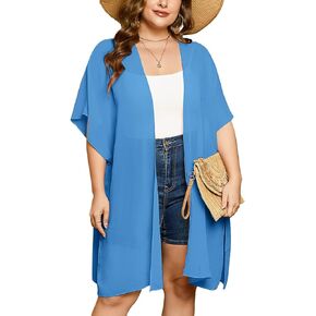 Plus Size Cardigan for Women Draped Open-Front Lightweight Casual Soft Drape Summer Fall Winter Kimonos Cardigans