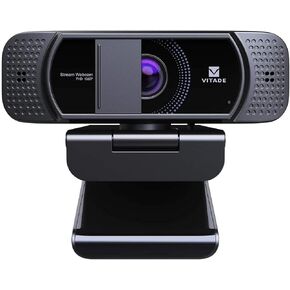 VITADE Webcam with Microphone 1080P HD Web Camera, 672 USB Desktop Web Cam Facecam Video Cam for Streaming Gaming Conferencing Mac Windows PC Laptop Computer