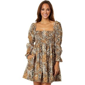 Lilly Pulitzer Womens Beyonca Long Sleeve Smock