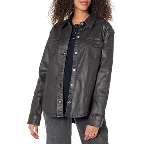 True Religion Women's Coated Georgia Shirt in Kuwait