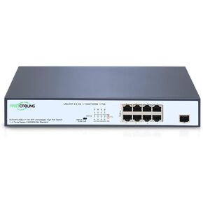 محول FASTCABLING 8 منافذ 2.5G PoE++ مع وصلة 10G Uplink، 8×100/1000M/2.5G RJ45 Ports، 90W/30W High Power PoE، 240W، 10G SFP+ Uplink، التوصيل والتشغيل، سطح المكتب/التثبيت على الحائط in Kuwait