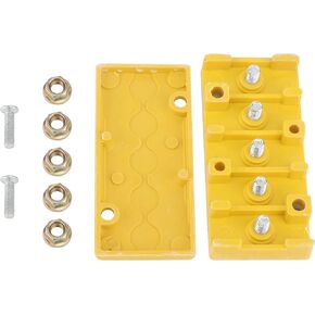 Dilwe E Bike Connection Box, 5 Pole Electric Wire Connection Box Compatible for Electric Bike's Controller Cable, Motor Wire, etc