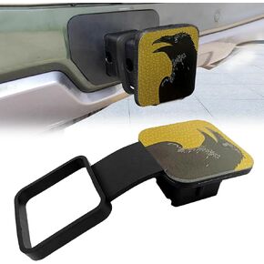 Legendary Blackbird Hitch Cover - 1 PC Square Mouth Protection Cover Traction Cover, Car Exterior Accessories Suitable for Most Cars and Trailers (Fits 2" Receivers)