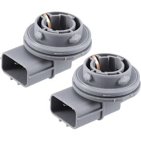 A ABSOPRO 2 Pcs Headlight Headlamp Bulb Holder Socket 921603C000 for Hyundai Accent 2006-2011 Plastic Gray