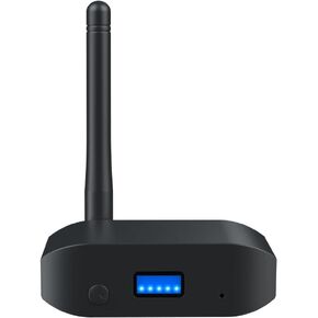 Bluetooth 5.3 Transmitter-Receiver, Suitable for TV to Wireless Headphones, Dual-Link APTX Adaptive/Low Latency/HD Audio, Family Stereo Support Adapter,Wireless & Streaming Stereo Adapter