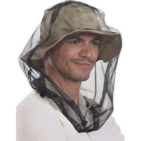 Mosquito Head Net - Bug Net for Head - Face Mosquito Netting - Mosquito Head Net Mesh for Gnats, No-See-Ums & Midges - Mosquito Face Net for Men & Women - Bug Face Net - Mosquito Net for the Head 2pcs