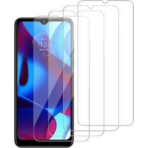 iCsapr [4 عبوات] واقي شاشة زجاجي متوافق مع هاتف Motorola Moto G Pure[صلابة 9H] زجاج مقسى عالي الدقة، سهل التركيب [صديق للحافظة] حافة 2.5D