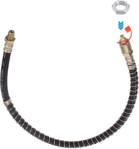 M10x1mm Thread 19.69" Length Flexible Extension Grease Hose with Fixing Hex Screw Nut for Grease Gun Lubrication in Saudi Arabia