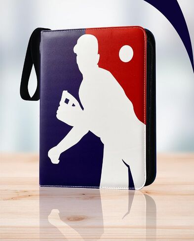 Baseball Card Binder, Card Binder 900 Pockets, Baseball Card Storage, 50 Removable Sleeves, Baseball Card Holder, Trading Card Binder, with Double-sided Sleeves, Sports Card Binder in Saudi Arabia