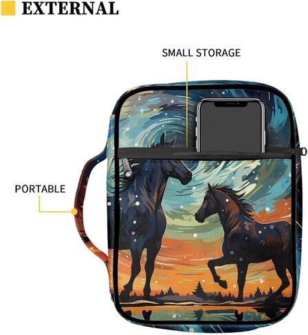 Poetesant Shark Bible Case for Boys Cartoon Sharks Book Cover Kids المحيط موضوع الكتاب المقدس حقيبة يد المحافظ مع مقبض حقيبة حماية كتاب عادية للنساء in Kuwait