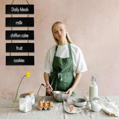 5 PCS Double Sided Hanging Chalkboard Sign,Wooden Chalk Board Erasable Message Board Chalk Board Sign Board,Hanging Chalkboard Sign Display Boards for Bar,Restaurant,Wedding,Wall Decoration in Saudi Arabia