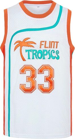 TUEIKGU #33 Jackie Moon Flint Tropics Basketball Jersey for Men 90s Hip hop Clothing for Party in Saudi Arabia