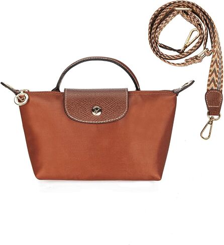DOMAT Crossbody Bag for Women, Chic Lightweight Purse with Leather Top-handle, Compact Clutch Bag, Shoulder Handbag in Saudi Arabia
