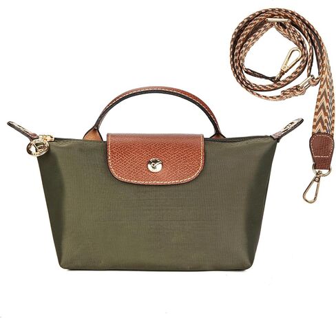 DOMAT Crossbody Bag for Women, Chic Lightweight Purse with Leather Top-handle, Compact Clutch Bag, Shoulder Handbag in Saudi Arabia