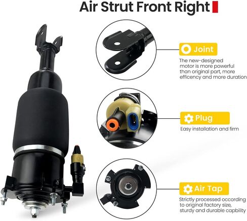 ممتص صدمات الهواء الأمامي الأيمن VIGOR متوافق مع 1993-1998 Lincoln Mark VIII Car Air Strut OEM استبدال رقم 18-150002، AS7301، 656591573012 in Kuwait