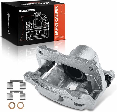A-Premium Disc Brake Caliper Assembly with Bracket Compatible with Select Chrysler Models - PT Cruiser 2001-2010 - Front Right Passenger Side in Saudi Arabia