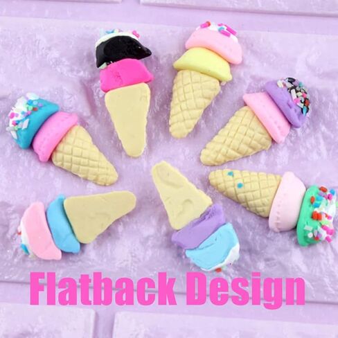 20 Pack Polymer Clay Charms Cute Slime Charms Kit Mixed Candy Cabochons Beads for Friendship Necklace Earring Jewelry Making Scrapbook Accessories(Donut) in Kuwait