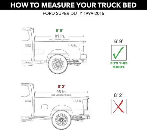 غطاء تونيو لسرير الشاحنة القابل للطي من RealTruck Extang Trifecta 2.0 | 92720 | يناسب 1999 - 2016 Ford F-250/350 Super Duty مقاس 6 أقدام و9 بوصات (81 بوصة) in Saudi Arabia