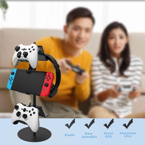 Controller Stand 3 Tier,Controller Stand for 6 Packs,Black Game Controller Stand,Game Controller Holder,for PS4/PS5/Xbox ONE/Switch Pro/Headset in Saudi Arabia