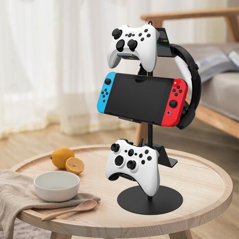 Controller Stand 3 Tier,Controller Stand for 6 Packs,Black Game Controller Stand,Game Controller Holder,for PS4/PS5/Xbox ONE/Switch Pro/Headset in Saudi Arabia