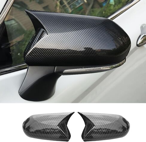 غطاء مرآة جانبية للباب Rifoda لسيارة Toyota Camry 2018 2019 2020 2021 2022 غطاء خارجي للقرن الجانبي غطاء مرآة الرؤية الخلفية ملحقات غطاء الديكور الديكورات بلاستيك ABS قطعتان (ألياف الكربون) in Kuwait