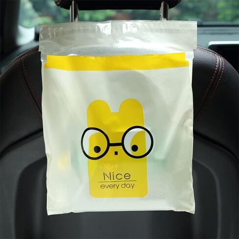 60 كيسًا من أكياس قمامة السيارة المقاومة للماء للاستعمال مرة واحدة، سعة 5 جالون، عرض 5 بوصات، طول 10 بوصات in Kuwait