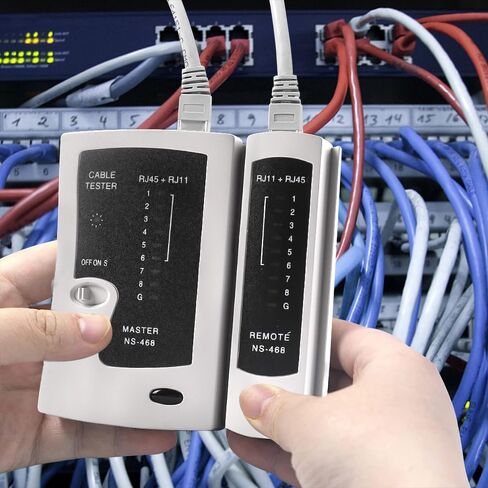 جهاز اختبار كابل الشبكة RJ45 RJ11 لشبكة الهاتف CAT5/CAT6، جهاز اختبار كابل الشبكة المحلية لشبكة UTP Ethernet LAN معدات أداة اختبار الأسلاك متعددة الوظائف in Kuwait