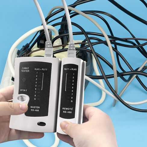 جهاز اختبار كابل الشبكة RJ45 RJ11 لشبكة الهاتف CAT5/CAT6، جهاز اختبار كابل الشبكة المحلية لشبكة UTP Ethernet LAN معدات أداة اختبار الأسلاك متعددة الوظائف in Kuwait