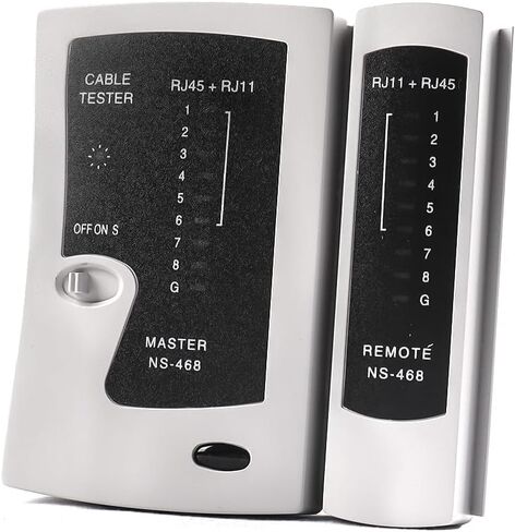 جهاز اختبار كابل الشبكة RJ45 RJ11 لشبكة الهاتف CAT5/CAT6، جهاز اختبار كابل الشبكة المحلية لشبكة UTP Ethernet LAN معدات أداة اختبار الأسلاك متعددة الوظائف in Kuwait