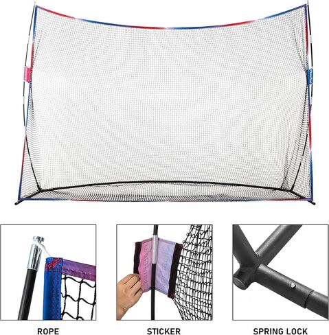 ChamGoal Golf Practice Hitting Net 10x7ft Gradient Driving Practice Golf Net with Carry Bag, Quick Setup, Golf Training Net for Indoor Outdoor Backyard Driving Chipping Hitting Training in Saudi Arabia