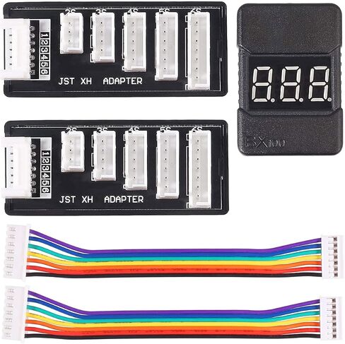 DKARDU 2 pcs RC Product JST-XH-2-6S Lipo Battery Charger Balance Board Expansion Board Adapter RC 6S LiPo Battery Charge,with RC 1-8S Battery Tester in Saudi Arabia