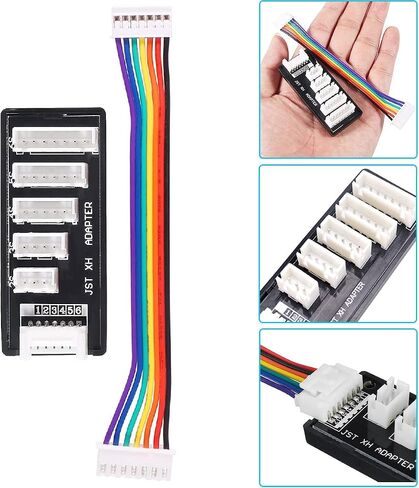 DKARDU 2 pcs RC Product JST-XH-2-6S Lipo Battery Charger Balance Board Expansion Board Adapter RC 6S LiPo Battery Charge,with RC 1-8S Battery Tester in Saudi Arabia