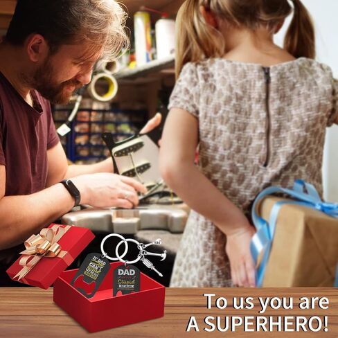 Gifts for Dad - 2 Pcs Keychain Beeer Bottle Opener for Dad, Gifts for Dad from Daughter Son, Birthday Gifts for Men Him in Kuwait