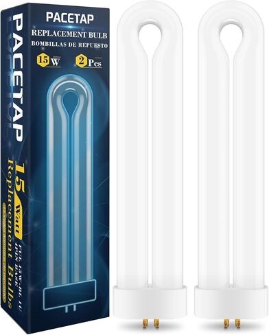 2 Pack Replacement Bulbs FUL15W BL with 4 Pin Base, U Shaped Lamp Tube Compatible for Flowtron BK-15D, for Stinger FP15, for TZ15, for BB-15WHT, Indoor Outdoor 15W U Shape Light Bulbs for T6 T8 T9 in Saudi Arabia