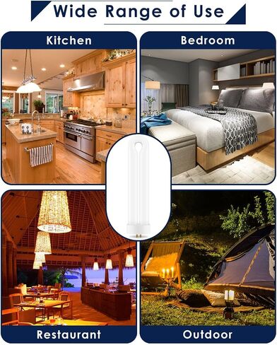 2 Pack Replacement Bulbs FUL15W BL with 4 Pin Base, U Shaped Lamp Tube Compatible for Flowtron BK-15D, for Stinger FP15, for TZ15, for BB-15WHT, Indoor Outdoor 15W U Shape Light Bulbs for T6 T8 T9 in Saudi Arabia