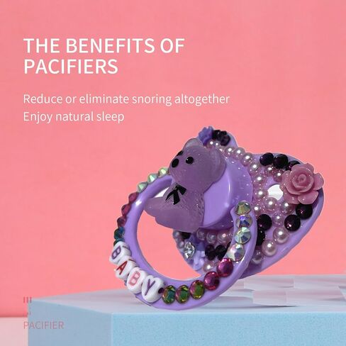 Sized Pacifier, Stylish Bling Pacifier for Adult (Style 4) in Saudi Arabia