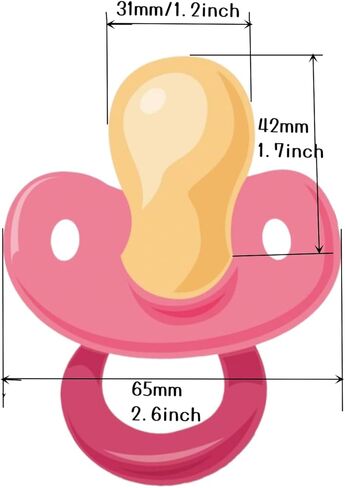 Sized Pacifier, Stylish Bling Pacifier for Adult (Style 4) in Saudi Arabia