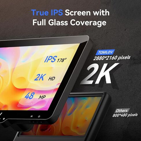 TOMLOV 2024 مجهر رقمي DM501 Pro 2K جديد بذراع مرن، مجهر لحام 10.1 بوصة 2000X، مجهر عملة HDMI بدقة 48 ميجابكسل، مجهر رقمي مرن LCD للإصلاح الإلكتروني مع المستقطب، 64 جيجابايت in Kuwait