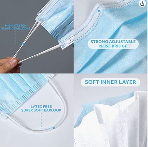 ASTM Level 2 Surgical Mask Case of 2000 Masks in Kuwait