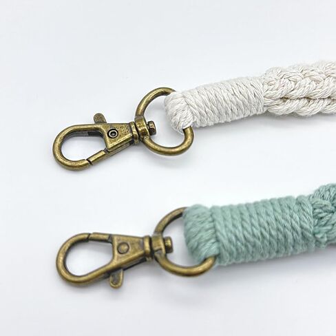 VoxifyMe اليدوية بوهو سلسلة المفاتيح سوار المعصم سلسلة المفاتيح كيرينغ حامل المعصم الحبل للنساء، 2 حزمة in Kuwait