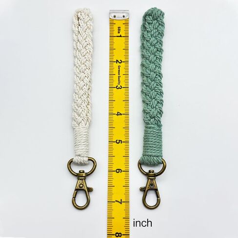 VoxifyMe اليدوية بوهو سلسلة المفاتيح سوار المعصم سلسلة المفاتيح كيرينغ حامل المعصم الحبل للنساء، 2 حزمة in Kuwait