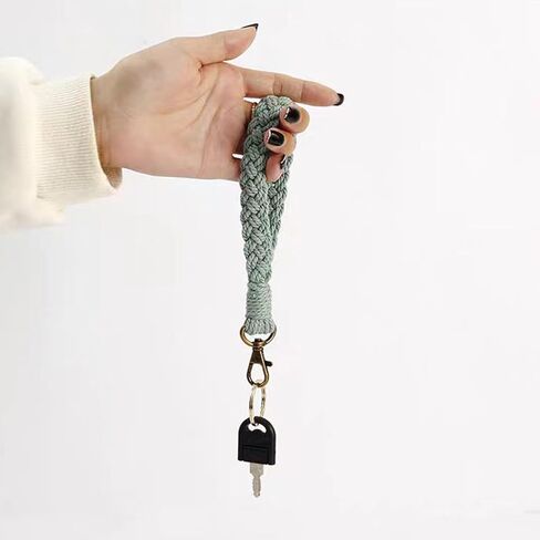 VoxifyMe اليدوية بوهو سلسلة المفاتيح سوار المعصم سلسلة المفاتيح كيرينغ حامل المعصم الحبل للنساء، 2 حزمة in Kuwait