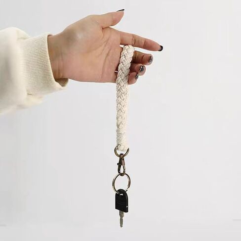 VoxifyMe اليدوية بوهو سلسلة المفاتيح سوار المعصم سلسلة المفاتيح كيرينغ حامل المعصم الحبل للنساء، 2 حزمة in Kuwait