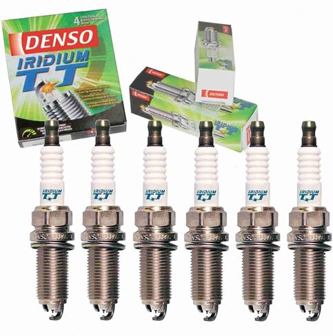 Sixity Auto 6 pc DENSO Iridium TT Spark Plugs compatible with Lexus IS250 2.5L V6 2006-2015 in Saudi Arabia
