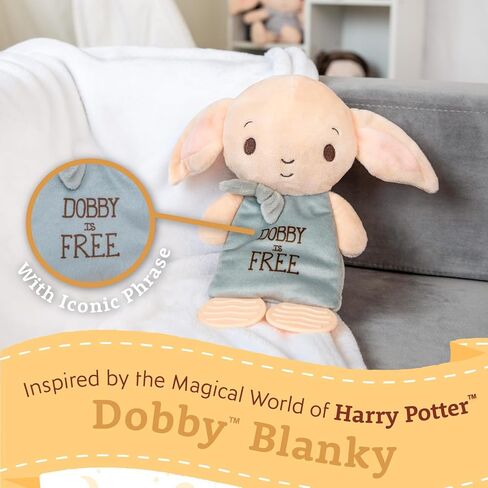 KIDS PREFERRED Harry Potter Dobby Teether Plush Toy Crinkle Cloth for Newborn Baby Boys and Girls 10 inches in Saudi Arabia