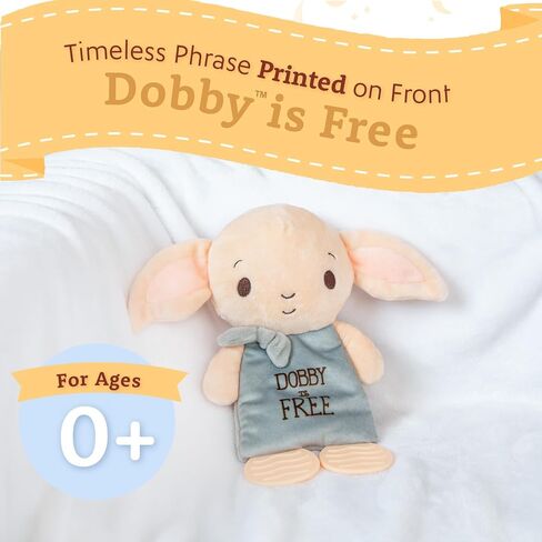 KIDS PREFERRED Harry Potter Dobby Teether Plush Toy Crinkle Cloth for Newborn Baby Boys and Girls 10 inches in Saudi Arabia