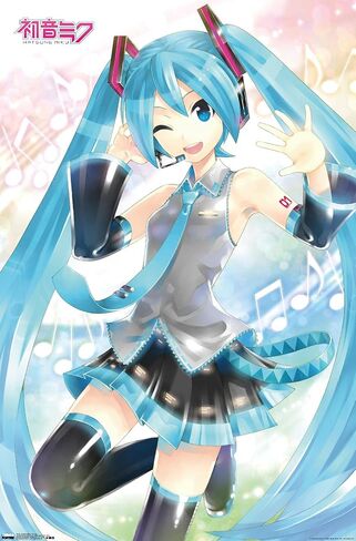 Trends International Hatsune Miku - Waving Wall Poster, 22.375" x 34", Unframed Version in Saudi Arabia