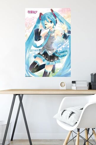 Trends International Hatsune Miku - Waving Wall Poster, 22.375" x 34", Unframed Version in Saudi Arabia